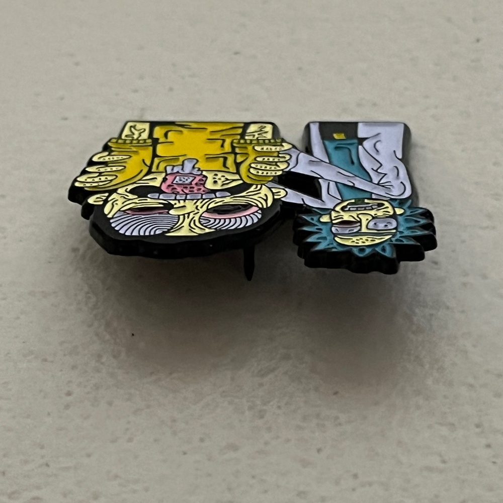 Rick & Morty Acid Trip Enamel Pin Cartoon Mort Brooch - Picture 3 of 7